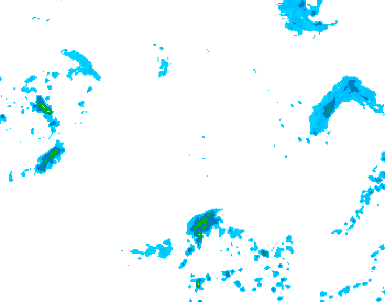 GDPS precipitation 222 hour forecast chart for Canada based on 2026/09/25 1200Z data