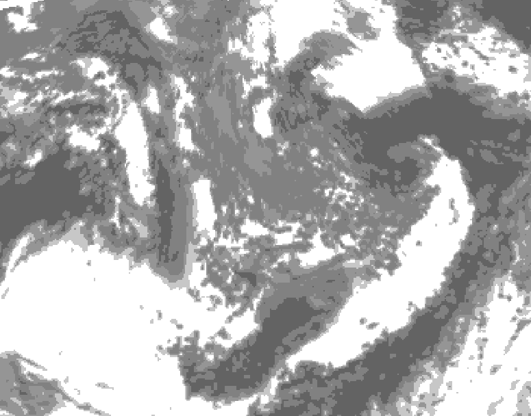 GDPS total cloud 228 hour forecast chart for Canada based on 2026/09/25 0000Z data