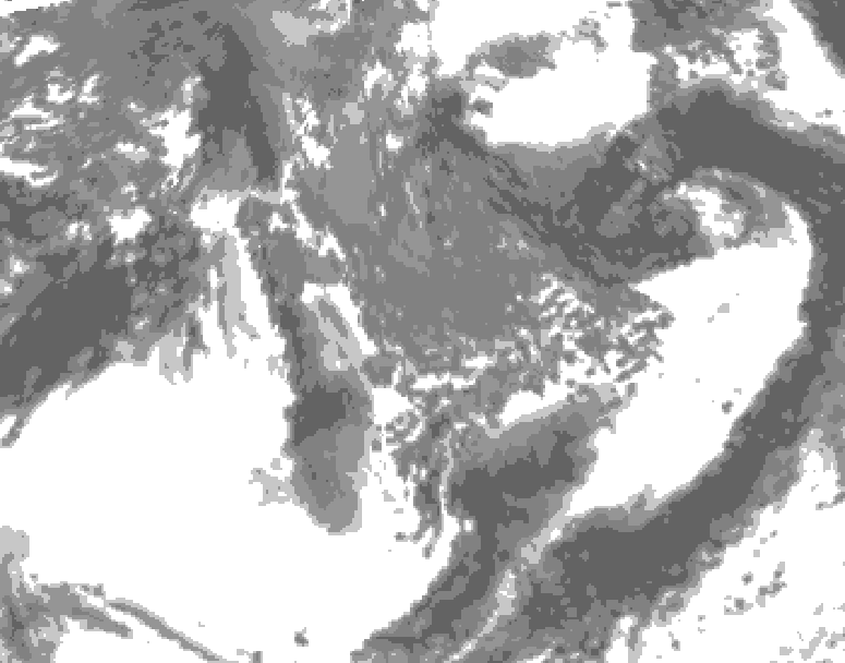 GDPS total cloud 240 hour forecast chart for Canada based on 2026/09/25 0000Z data