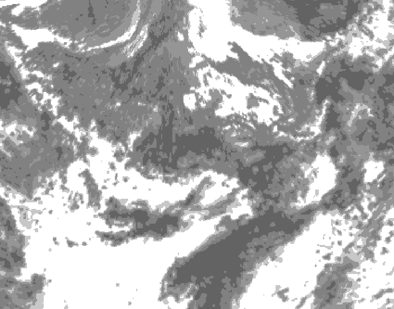 GDPS total cloud 150 hour forecast chart for Canada based on 2026/09/25 1200Z data