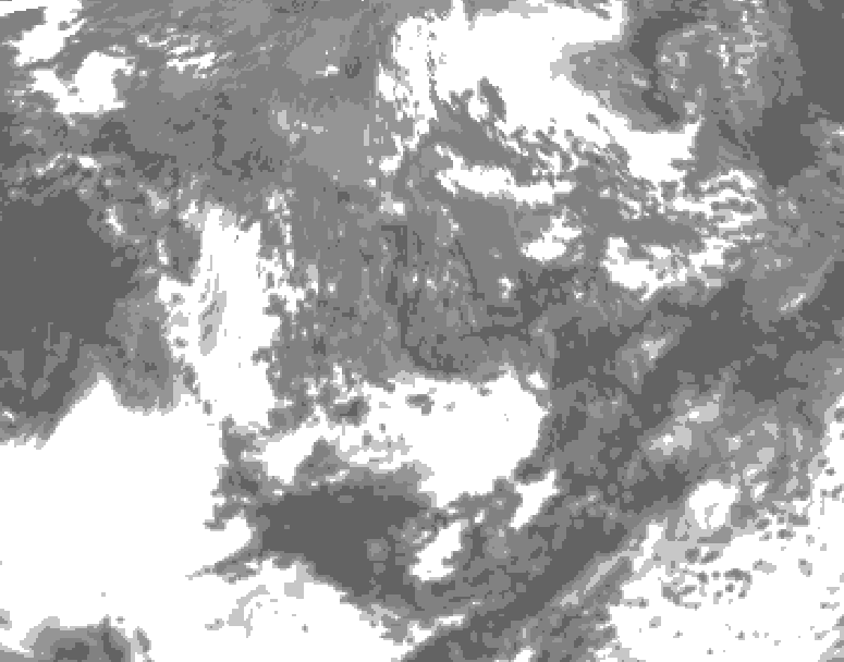 GDPS total cloud 192 hour forecast chart for Canada based on 2026/09/25 1200Z data