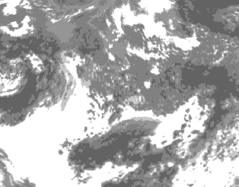 GDPS total cloud 210 hour forecast chart for Canada based on 2026/09/25 1200Z data