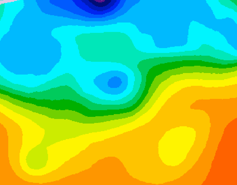 GDPS 500 millibar geopotential height 060 hour forecast chart for Canada based on 2026/09/26 0000Z data