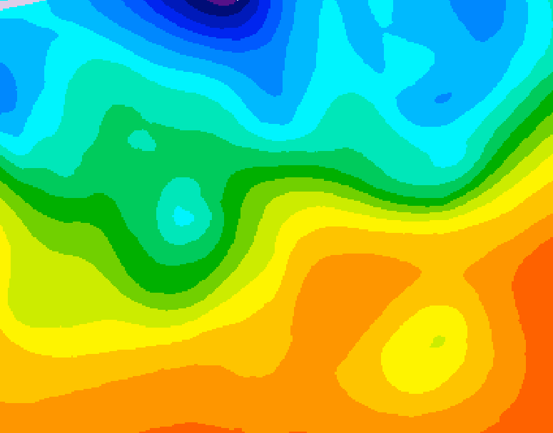 GDPS 500 millibar geopotential height 012 hour forecast chart for Canada based on 2026/09/26 1200Z data