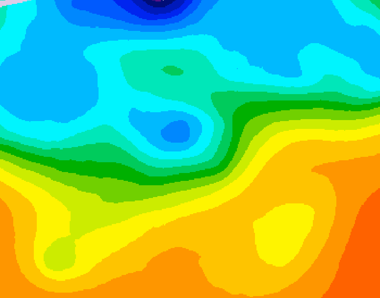 GDPS 500 millibar geopotential height 048 hour forecast chart for Canada based on 2026/09/26 1200Z data