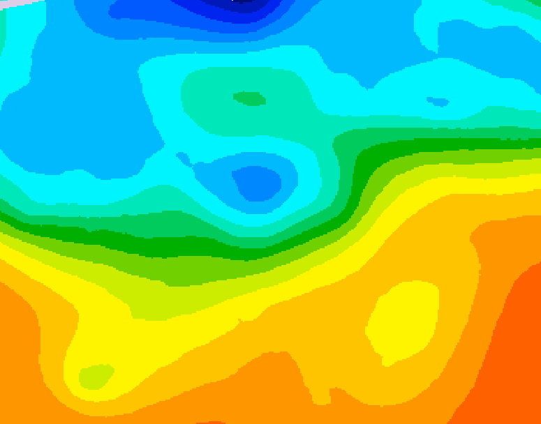 GDPS 500 millibar geopotential height 054 hour forecast chart for Canada based on 2026/09/26 1200Z data