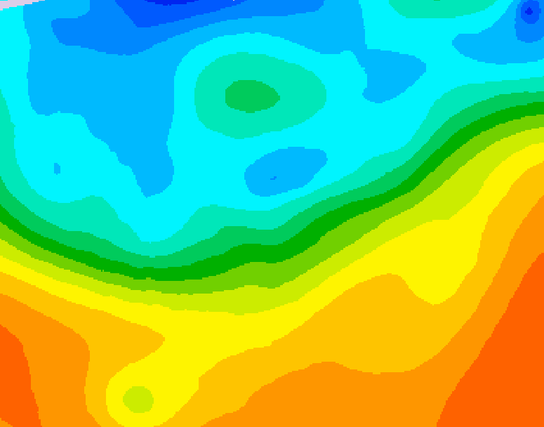GDPS 500 millibar geopotential height 078 hour forecast chart for Canada based on 2026/09/26 1200Z data
