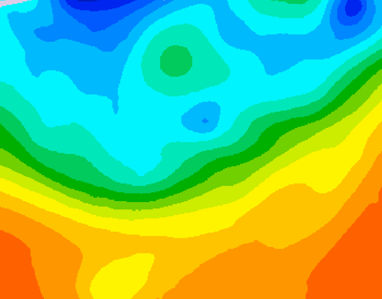 GDPS 500 millibar geopotential height 090 hour forecast chart for Canada based on 2026/09/26 1200Z data
