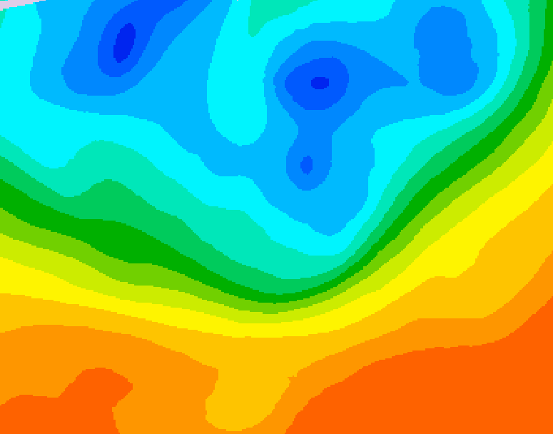 GDPS 500 millibar geopotential height 126 hour forecast chart for Canada based on 2026/09/26 1200Z data