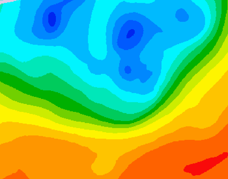GDPS 500 millibar geopotential height 132 hour forecast chart for Canada based on 2026/09/26 1200Z data