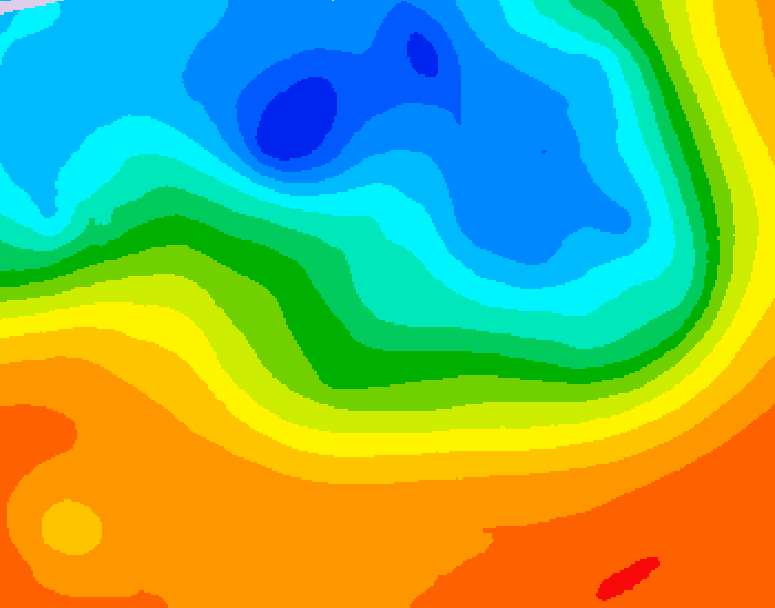 GDPS 500 millibar geopotential height 180 hour forecast chart for Canada based on 2026/09/26 1200Z data