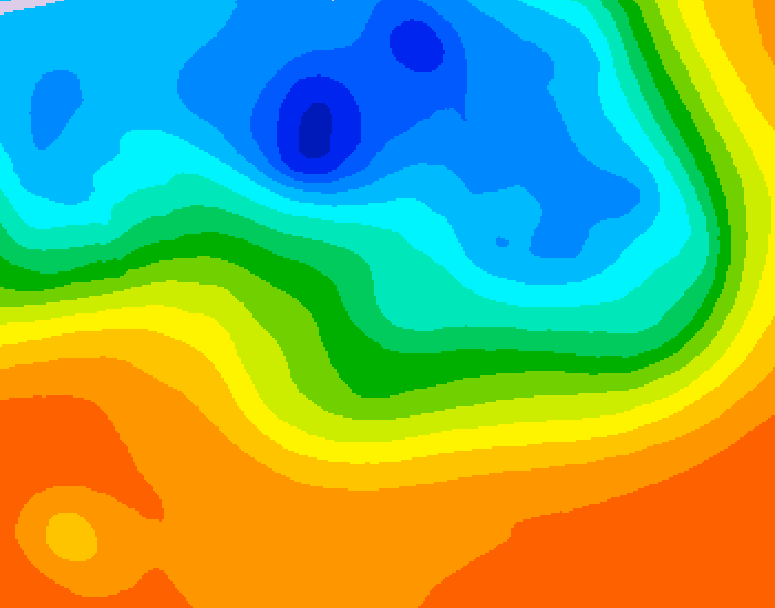 GDPS 500 millibar geopotential height 186 hour forecast chart for Canada based on 2026/09/26 1200Z data