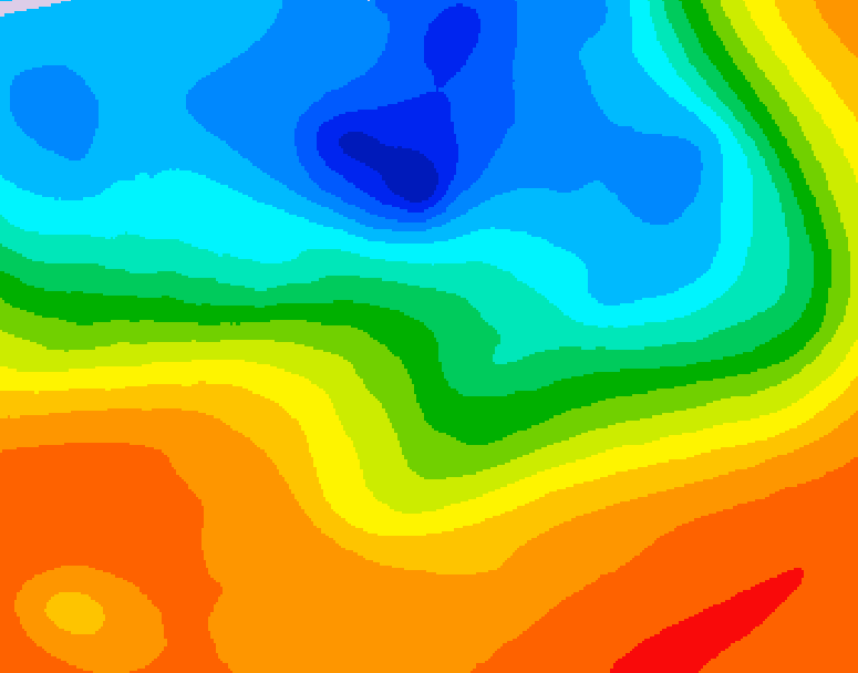 GDPS 500 millibar geopotential height 198 hour forecast chart for Canada based on 2026/09/26 1200Z data