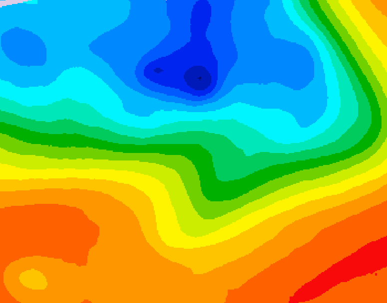 GDPS 500 millibar geopotential height 204 hour forecast chart for Canada based on 2026/09/26 1200Z data