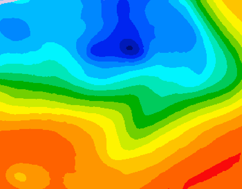 GDPS 500 millibar geopotential height 210 hour forecast chart for Canada based on 2026/09/26 1200Z data