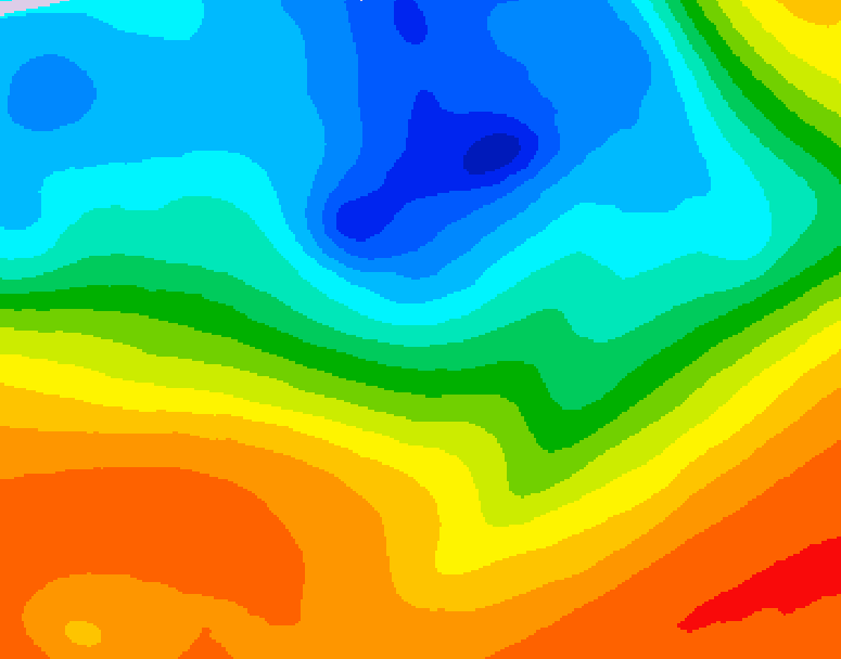 GDPS 500 millibar geopotential height 222 hour forecast chart for Canada based on 2026/09/26 1200Z data