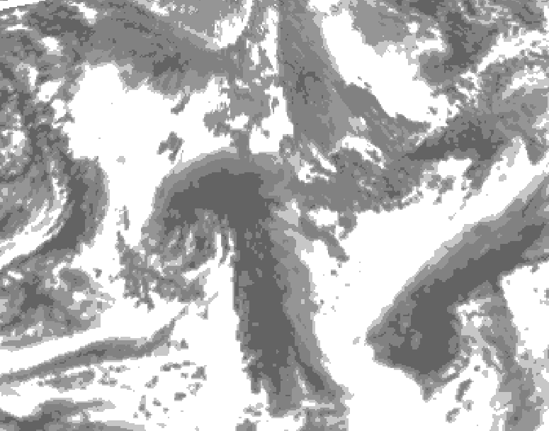 GDPS total cloud 012 hour forecast chart for Canada based on 2026/09/26 1200Z data