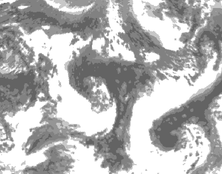 GDPS total cloud 030 hour forecast chart for Canada based on 2026/09/26 1200Z data