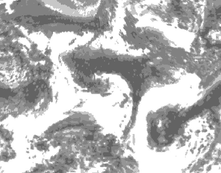GDPS total cloud 042 hour forecast chart for Canada based on 2026/09/26 1200Z data