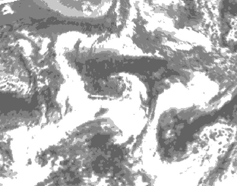 GDPS total cloud 048 hour forecast chart for Canada based on 2026/09/26 1200Z data