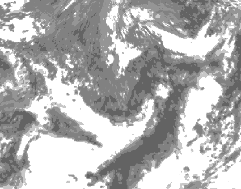 GDPS total cloud 126 hour forecast chart for Canada based on 2026/09/26 1200Z data