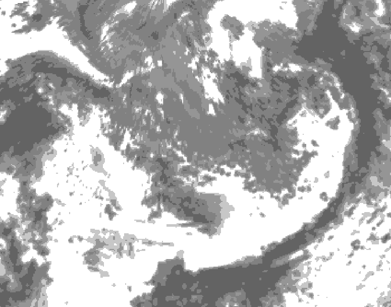 GDPS total cloud 168 hour forecast chart for Canada based on 2026/09/26 1200Z data