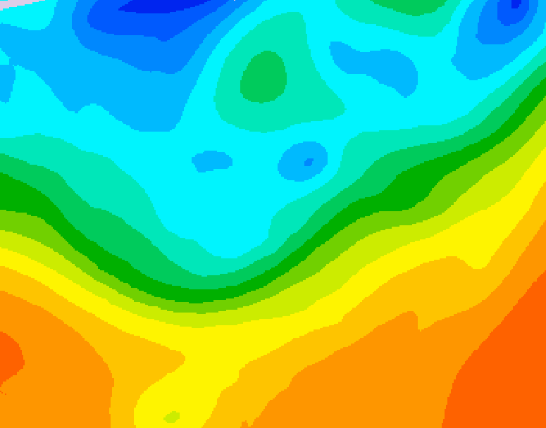 GDPS 500 millibar geopotential height 084 hour forecast chart for Canada based on 2026/09/27 0000Z data