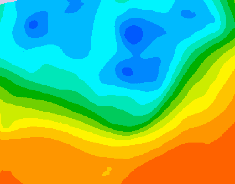 GDPS 500 millibar geopotential height 120 hour forecast chart for Canada based on 2026/09/27 0000Z data