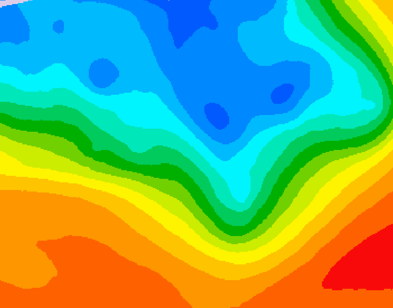 GDPS 500 millibar geopotential height 192 hour forecast chart for Canada based on 2026/09/27 0000Z data