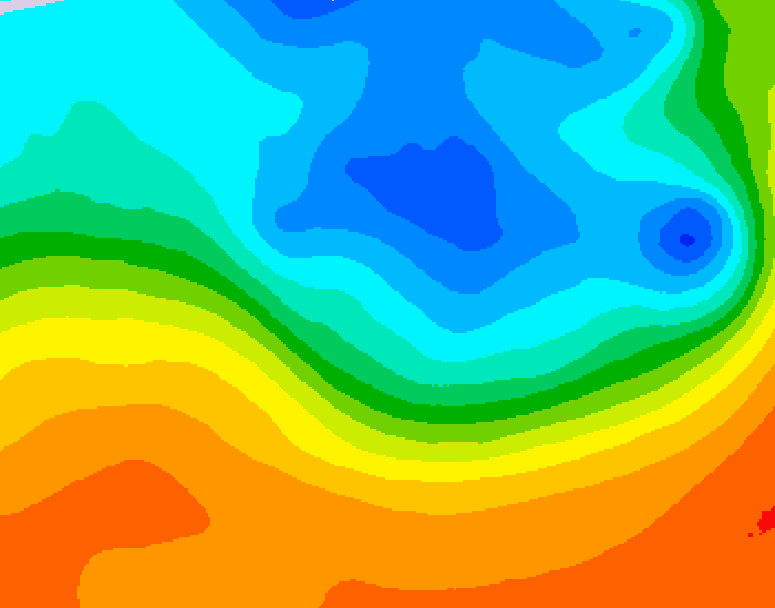 GDPS 500 millibar geopotential height 234 hour forecast chart for Canada based on 2026/09/27 0000Z data
