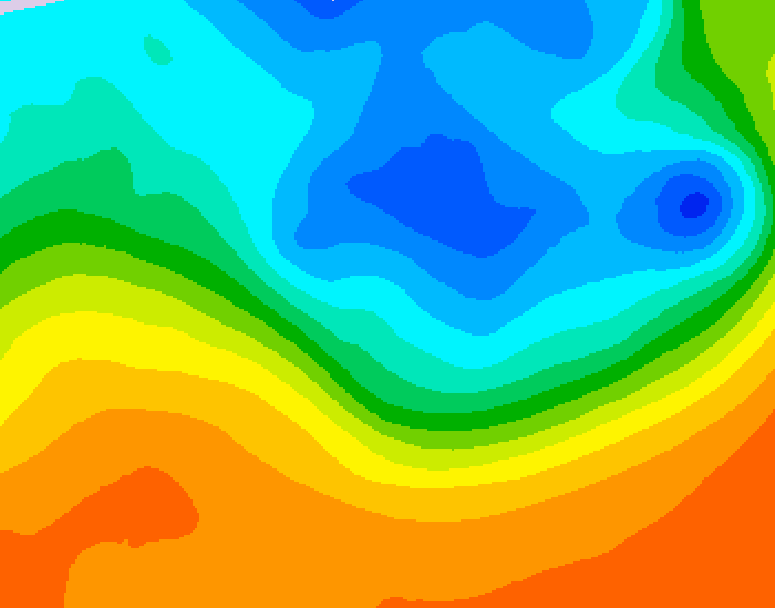 GDPS 500 millibar geopotential height 240 hour forecast chart for Canada based on 2026/09/27 0000Z data