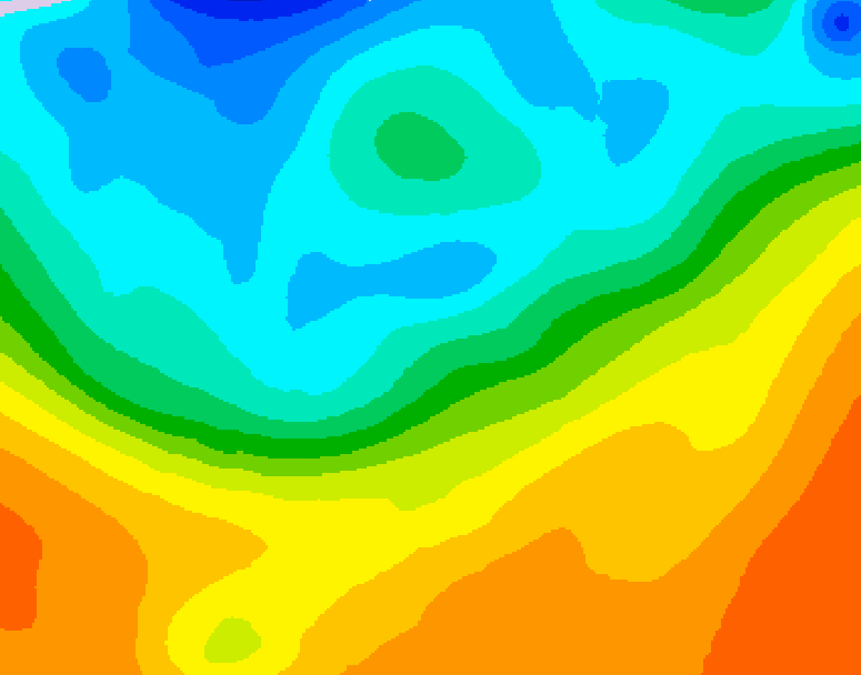 GDPS 500 millibar geopotential height 060 hour forecast chart for Canada based on 2026/09/27 1200Z data