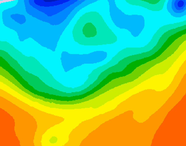 GDPS 500 millibar geopotential height 066 hour forecast chart for Canada based on 2026/09/27 1200Z data