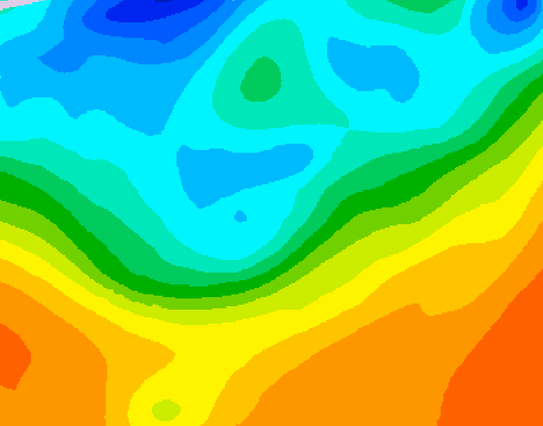 GDPS 500 millibar geopotential height 072 hour forecast chart for Canada based on 2026/09/27 1200Z data