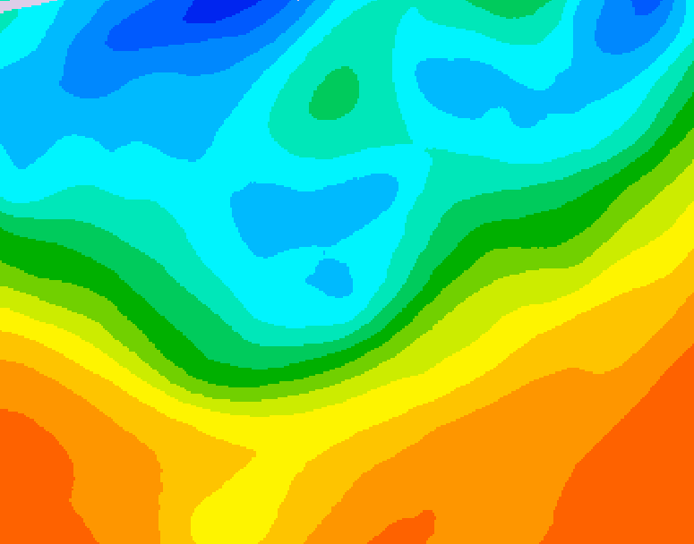 GDPS 500 millibar geopotential height 078 hour forecast chart for Canada based on 2026/09/27 1200Z data