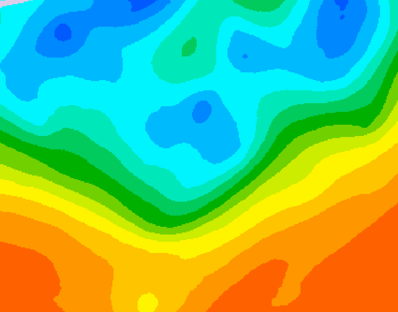 GDPS 500 millibar geopotential height 090 hour forecast chart for Canada based on 2026/09/27 1200Z data
