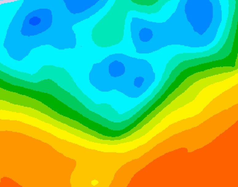 GDPS 500 millibar geopotential height 096 hour forecast chart for Canada based on 2026/09/27 1200Z data