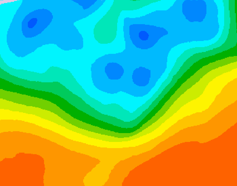 GDPS 500 millibar geopotential height 102 hour forecast chart for Canada based on 2026/09/27 1200Z data