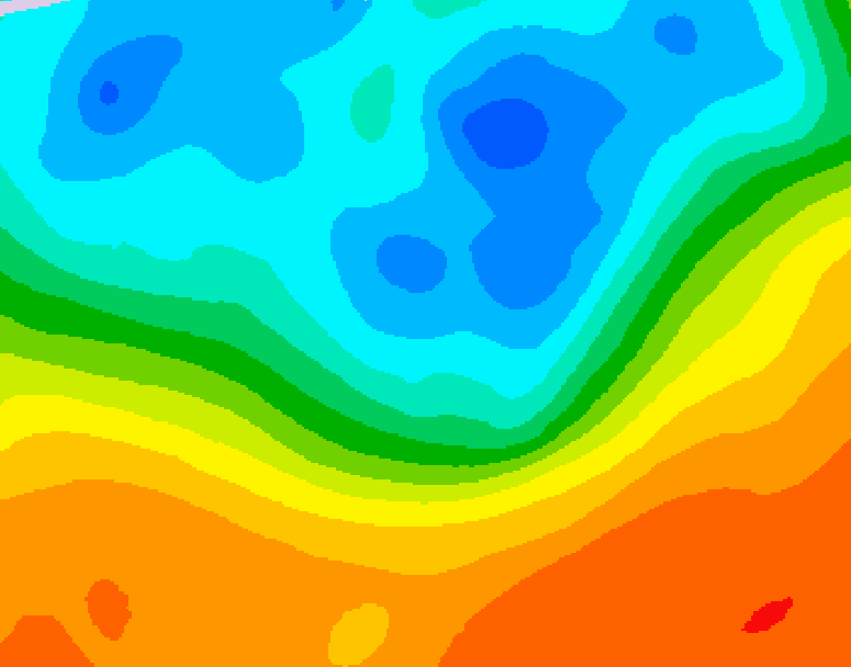 GDPS 500 millibar geopotential height 108 hour forecast chart for Canada based on 2026/09/27 1200Z data