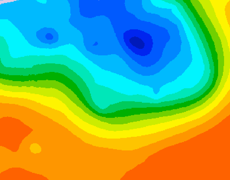 GDPS 500 millibar geopotential height 156 hour forecast chart for Canada based on 2026/09/27 1200Z data