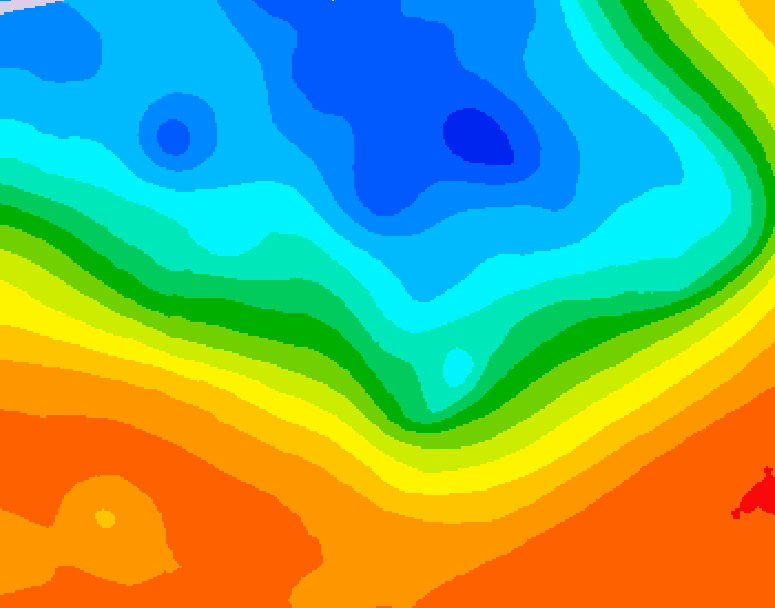 GDPS 500 millibar geopotential height 174 hour forecast chart for Canada based on 2026/09/27 1200Z data