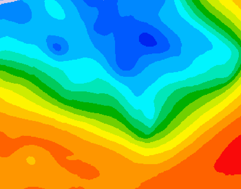 GDPS 500 millibar geopotential height 180 hour forecast chart for Canada based on 2026/09/27 1200Z data