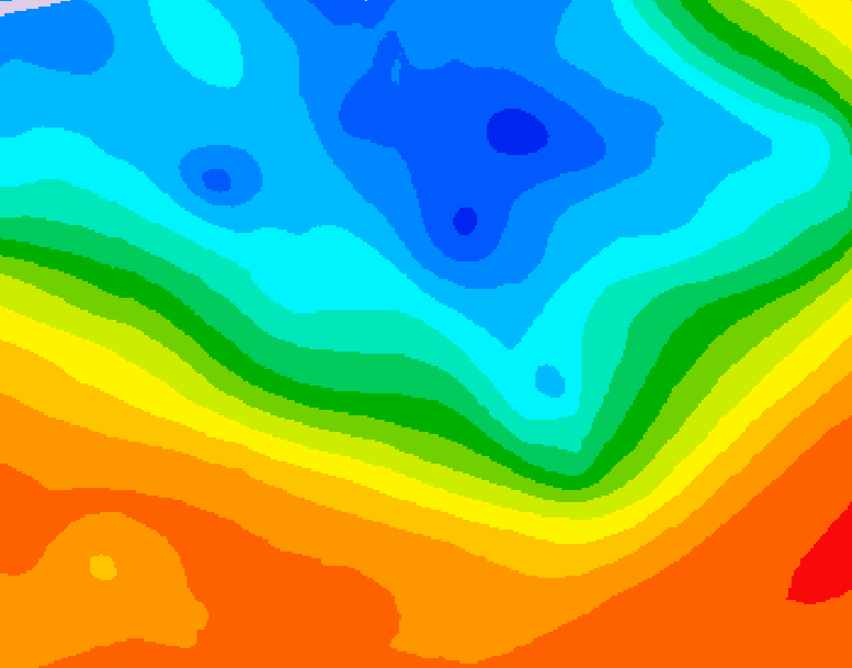 GDPS 500 millibar geopotential height 186 hour forecast chart for Canada based on 2026/09/27 1200Z data