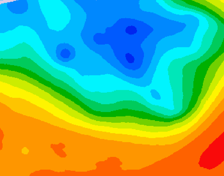 GDPS 500 millibar geopotential height 198 hour forecast chart for Canada based on 2026/09/27 1200Z data