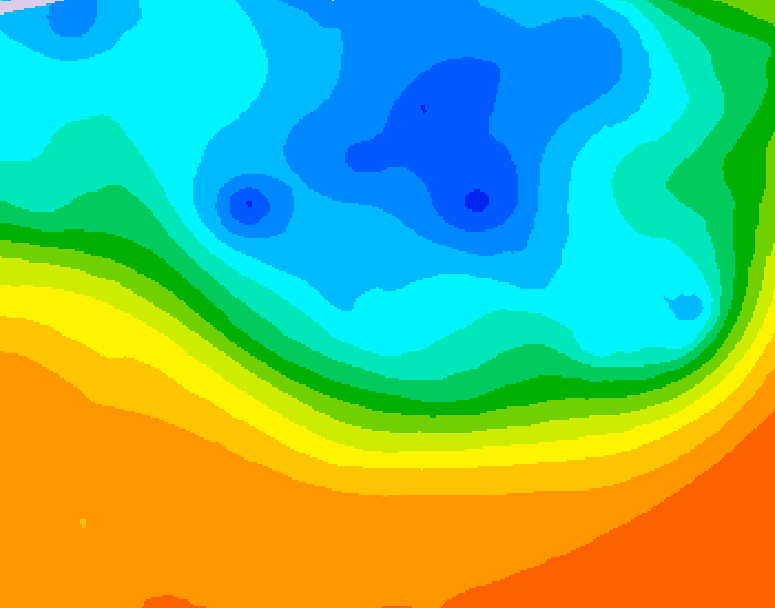 GDPS 500 millibar geopotential height 210 hour forecast chart for Canada based on 2026/09/27 1200Z data