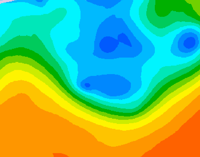 GDPS 500 millibar geopotential height 240 hour forecast chart for Canada based on 2026/09/27 1200Z data