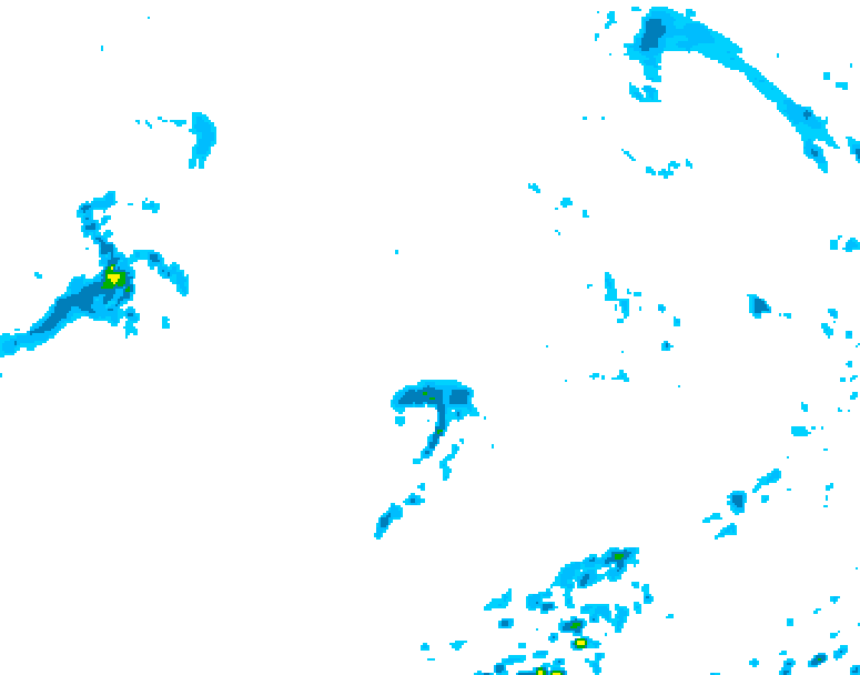 GDPS precipitation 168 hour forecast chart for Canada based on 2026/09/27 0000Z data
