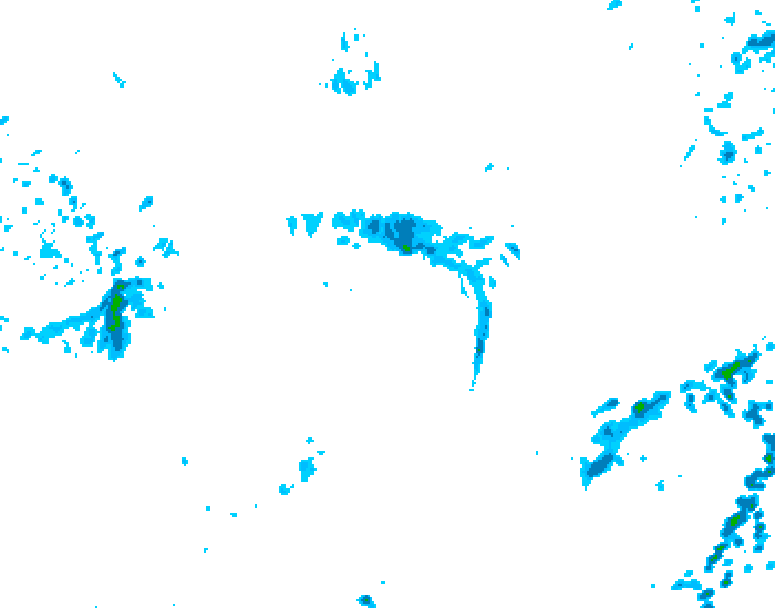 GDPS precipitation 018 hour forecast chart for Canada based on 2026/09/27 1200Z data