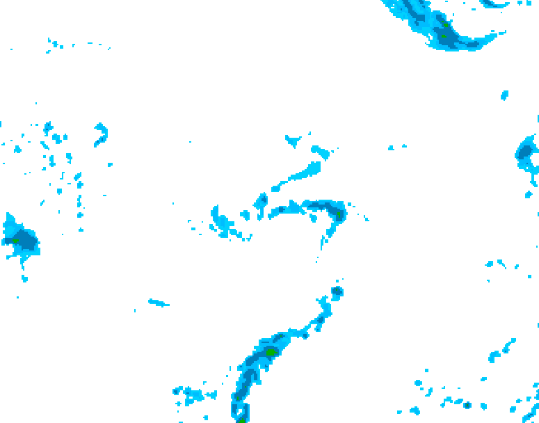 GDPS precipitation 078 hour forecast chart for Canada based on 2026/09/27 1200Z data