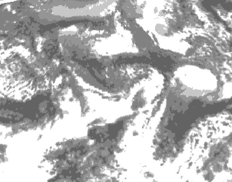 GDPS total cloud 048 hour forecast chart for Canada based on 2026/09/27 0000Z data